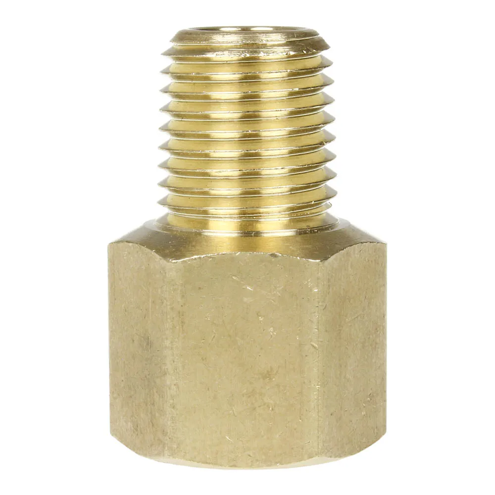 1/4" x 1/4" Female NPTF x Male NPTF Solid Brass Extension Adapter Pipe Fitting