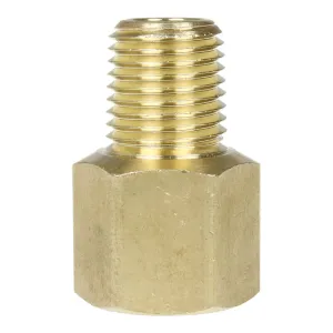 1/4" x 1/4" Female NPTF x Male NPTF Solid Brass Extension Adapter Pipe Fitting