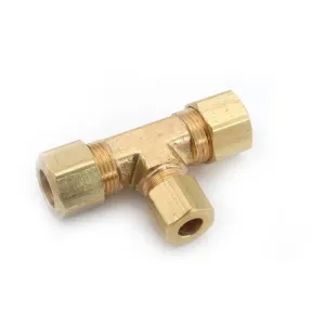 1/8  OD Brass Compression Tee