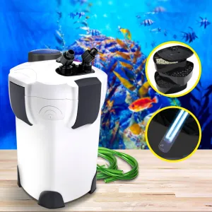 1850L/H UV Sterilizer Aquarium Filter, 3-Stage, Giantz