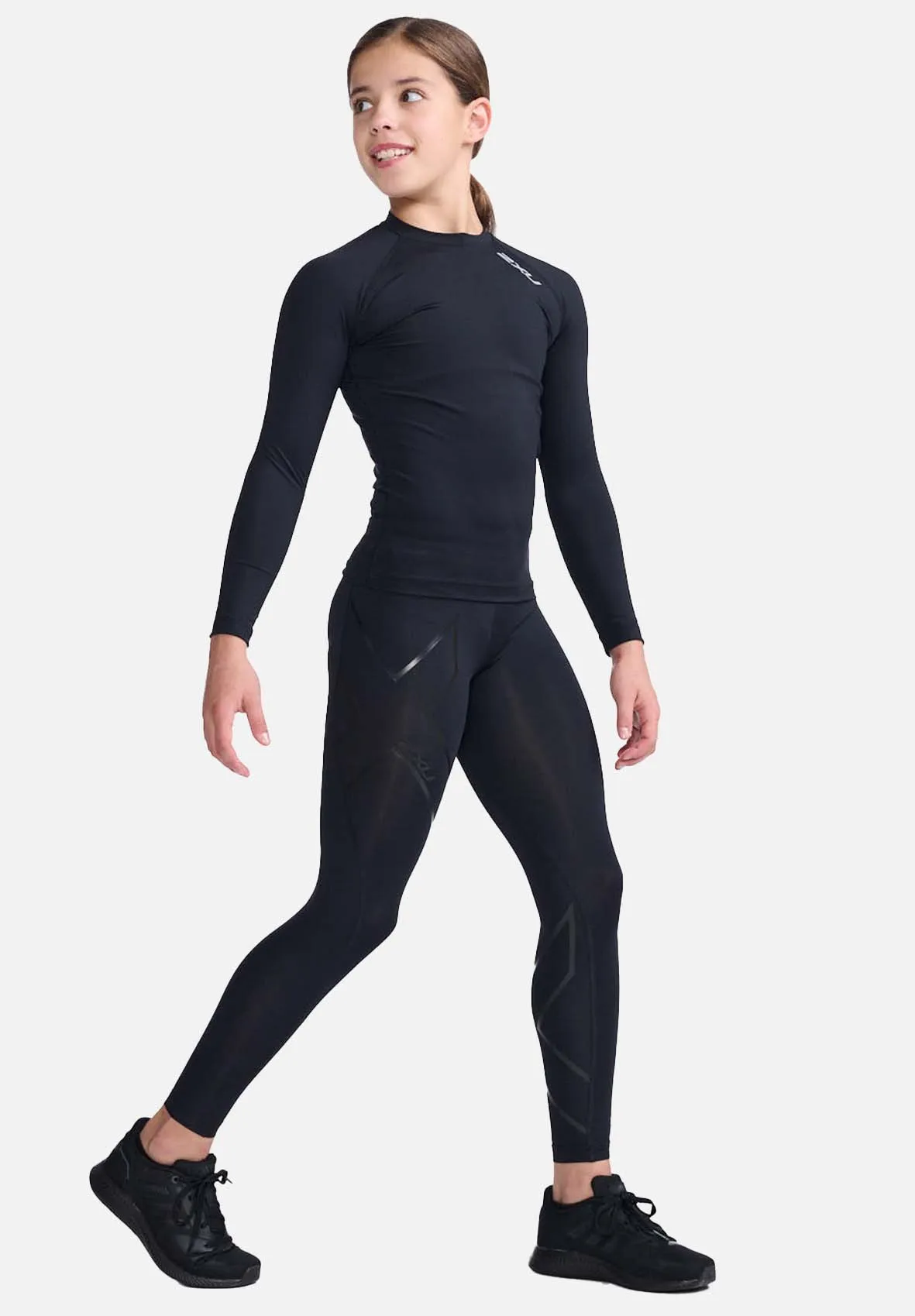 2XU Core Compression Tights Girls Black/Nero