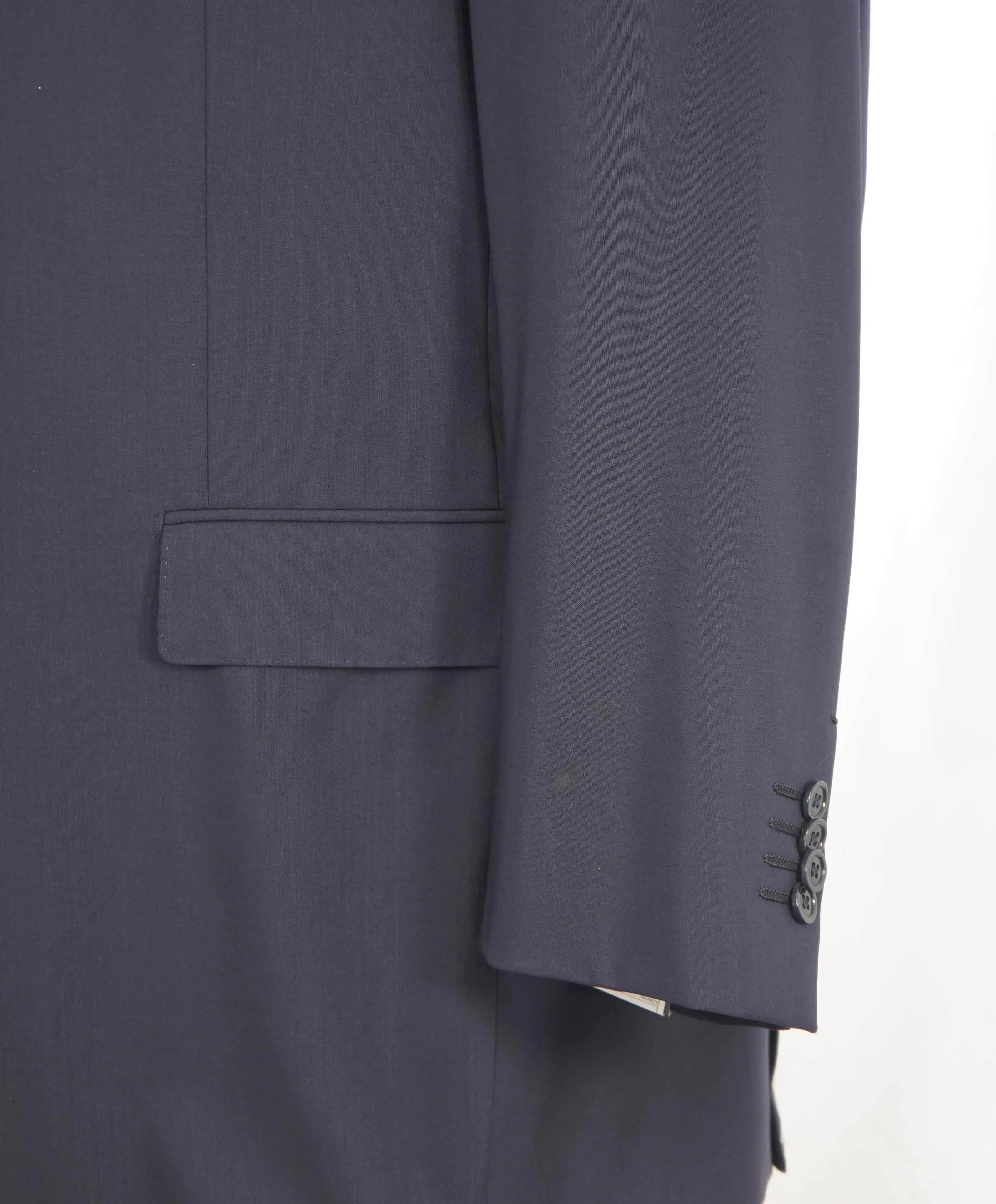 $3,495 ERMENEGILDO ZEGNA - Solid NAVY SU MISURA Wool Blazer - 50R US