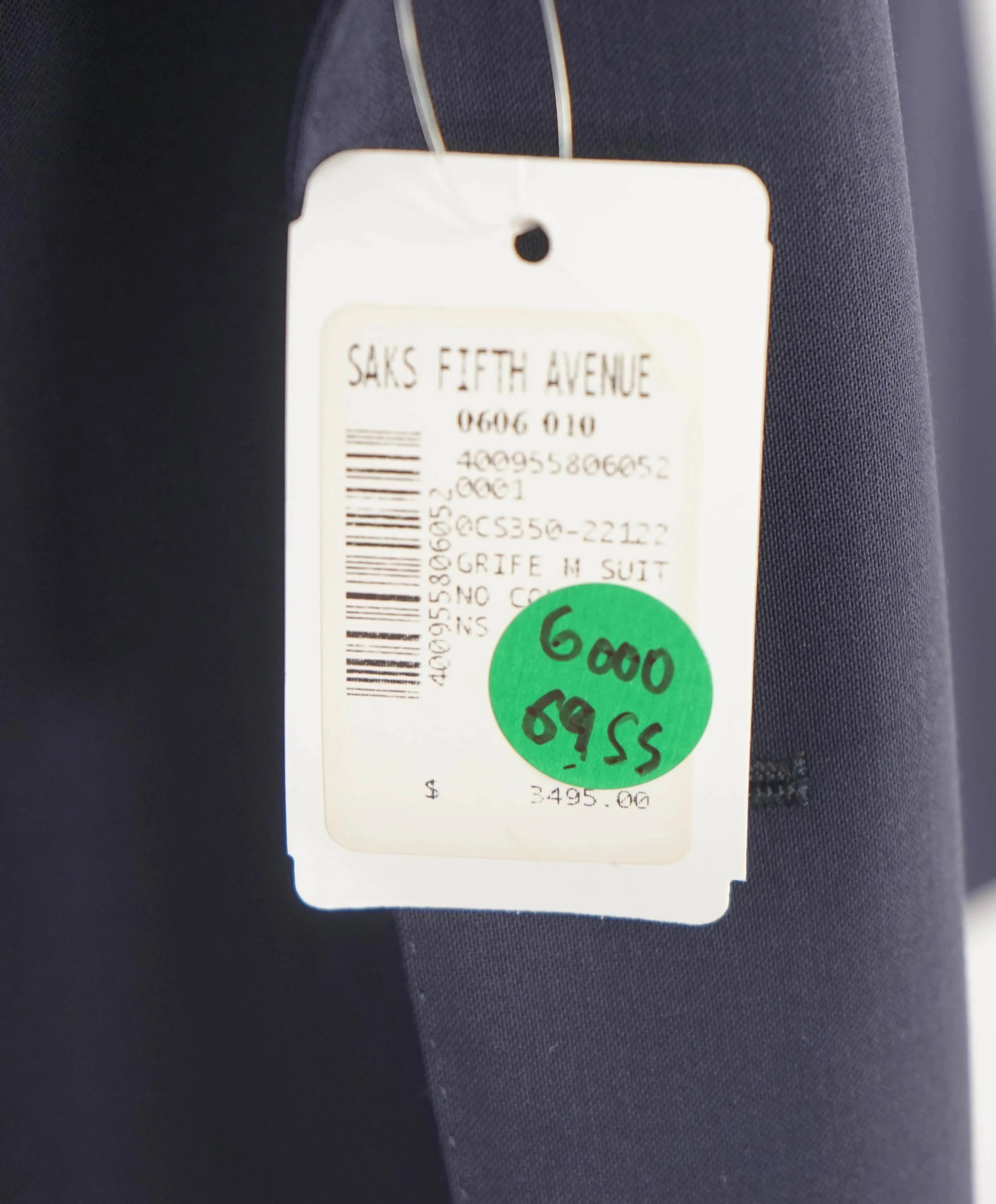 $3,495 ERMENEGILDO ZEGNA - Solid NAVY SU MISURA Wool Blazer - 50R US