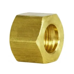 3/4" Compression Nut Hex Shape 1"-18 Thread Size Solid Brass Compression Fitting