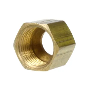 5/16" Compression Nut Hex Shape 1/2"-24 Thread Size Solid Brass Fitting New