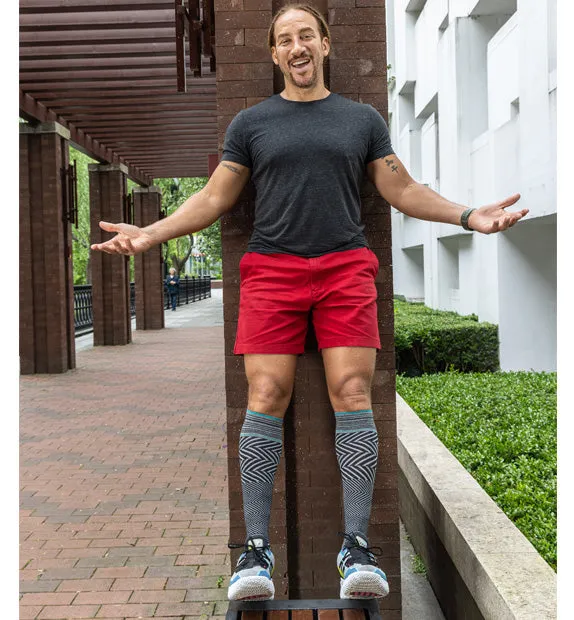 76% Rich Merino Wool Everyday Compression Socks (15-20mmHg) - Zig-Zag- 3 Pack