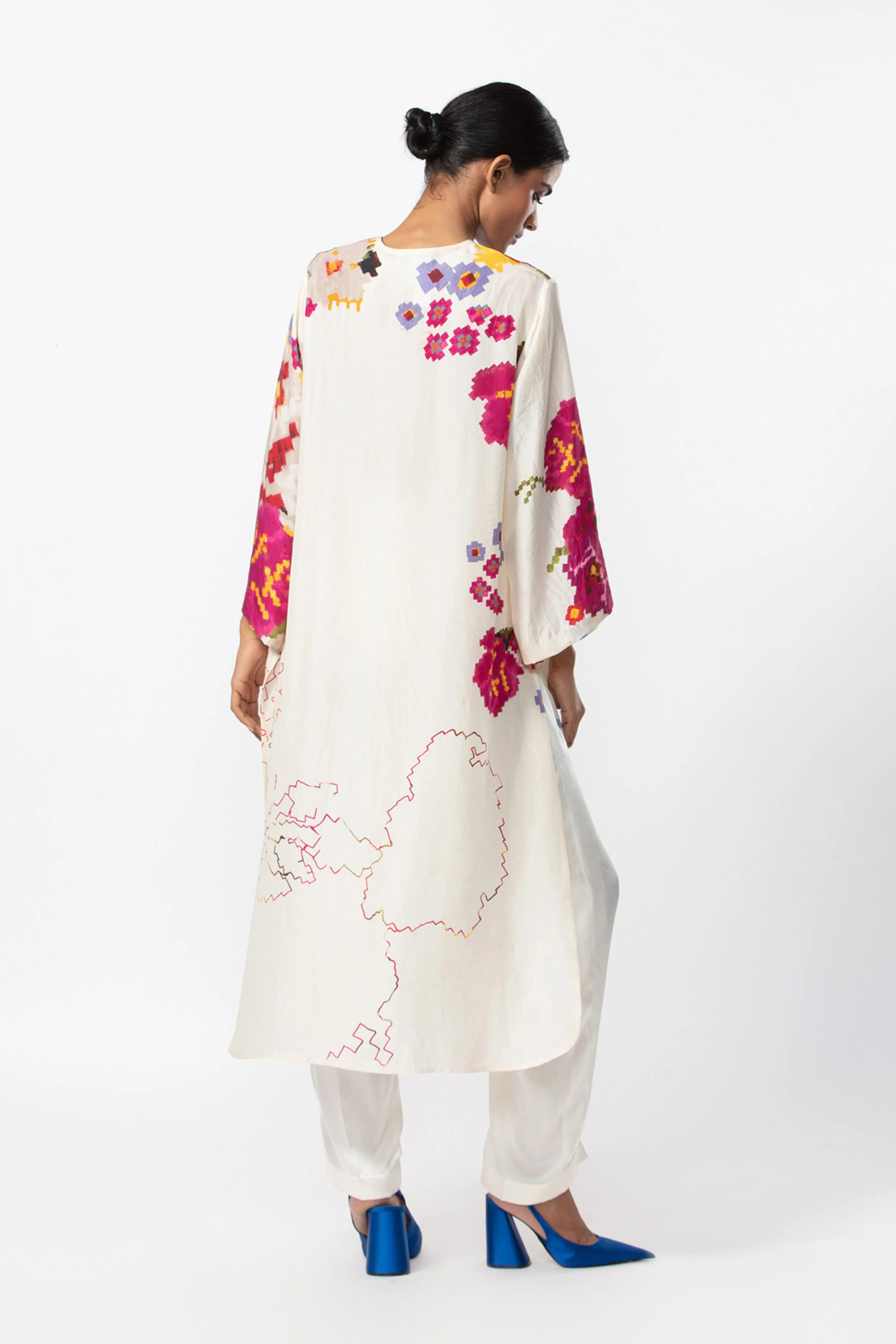 Abstract Floral Tunic Set