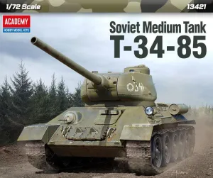 Academy 13421 Soviet Medium Tank T-34-85 1/72 Model Kit