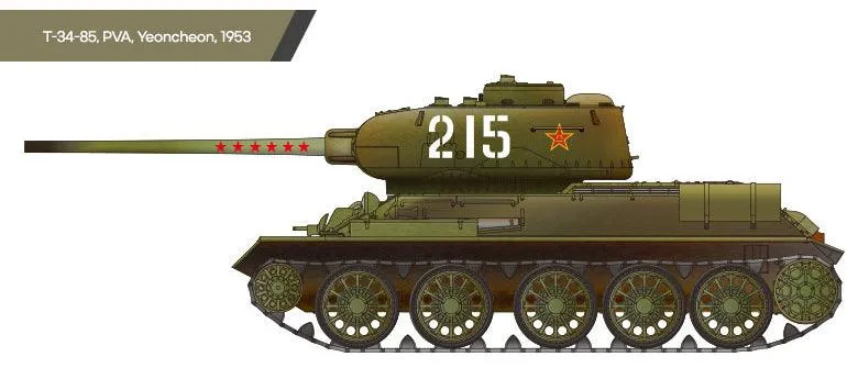 Academy 13421 Soviet Medium Tank T-34-85 1/72 Model Kit