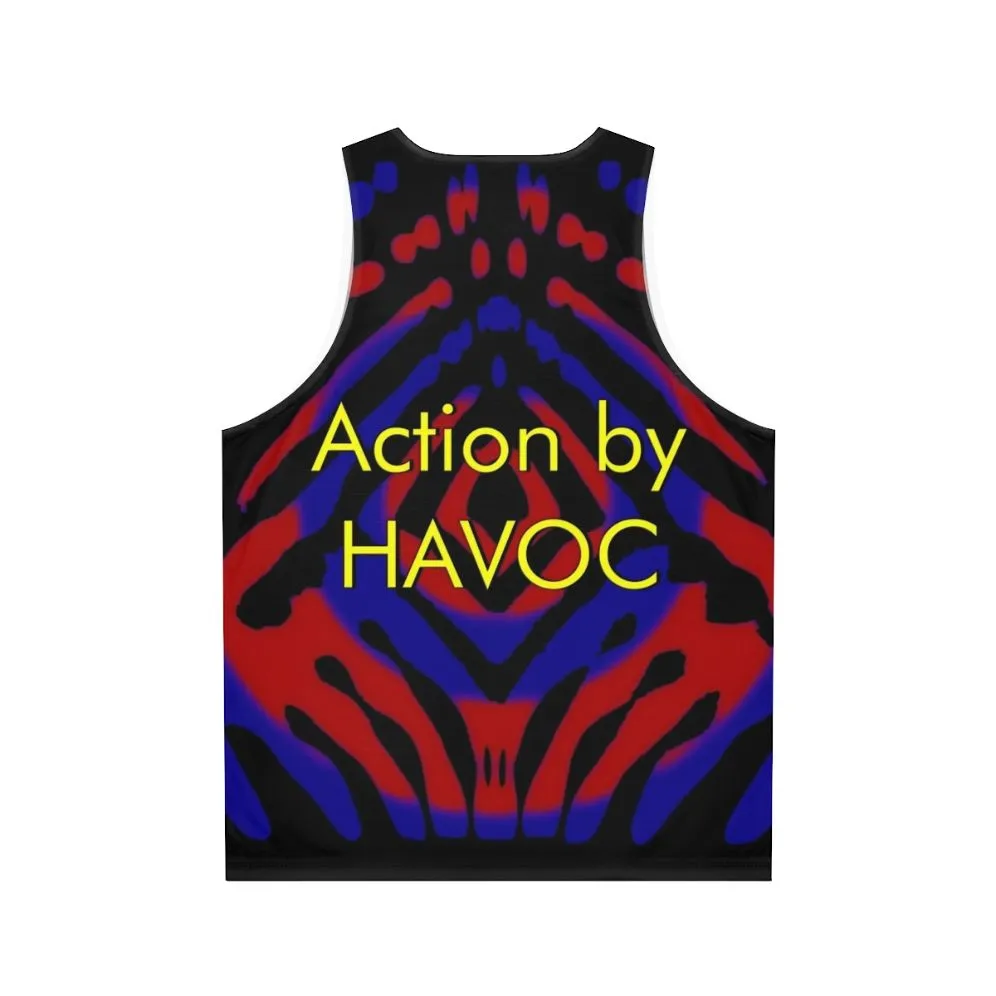 Action Havoc Unisex Tank Top for Science Fiction Stunt Enthusiasts
