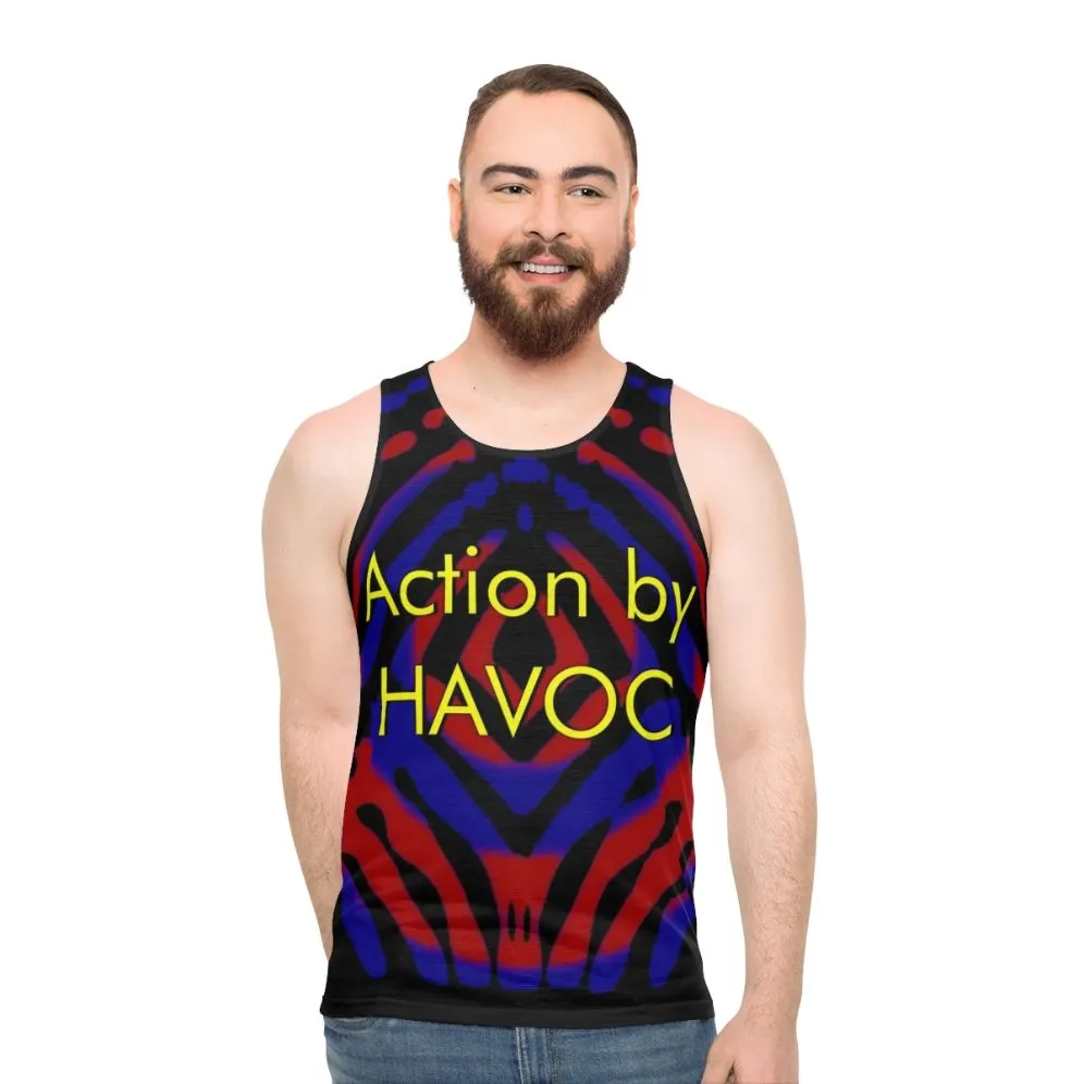 Action Havoc Unisex Tank Top for Science Fiction Stunt Enthusiasts