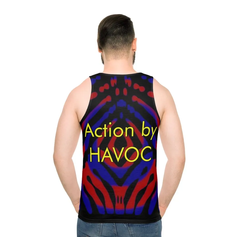 Action Havoc Unisex Tank Top for Science Fiction Stunt Enthusiasts