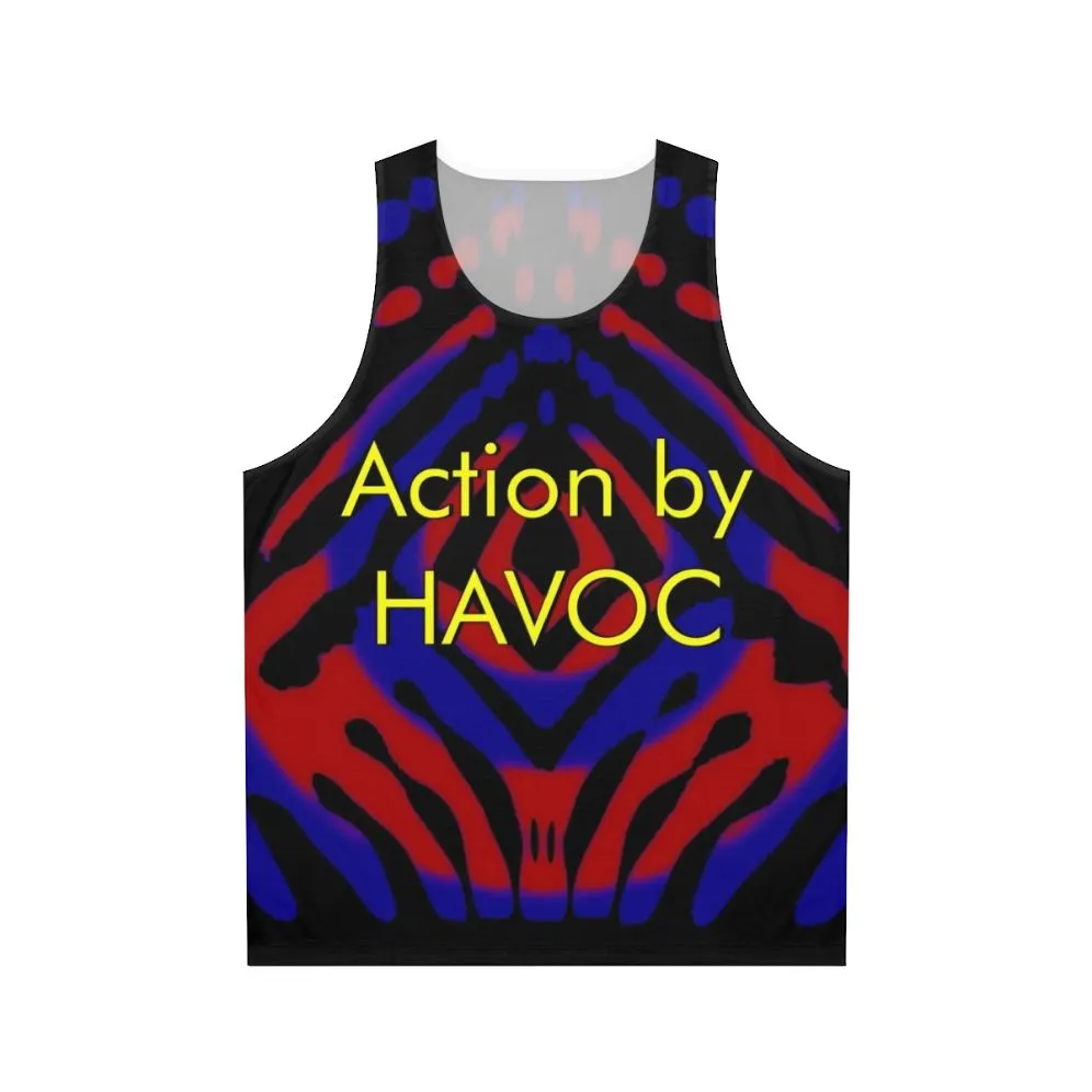 Action Havoc Unisex Tank Top for Science Fiction Stunt Enthusiasts