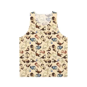 Adorable Cat Snake Pattern Unisex Tank Top