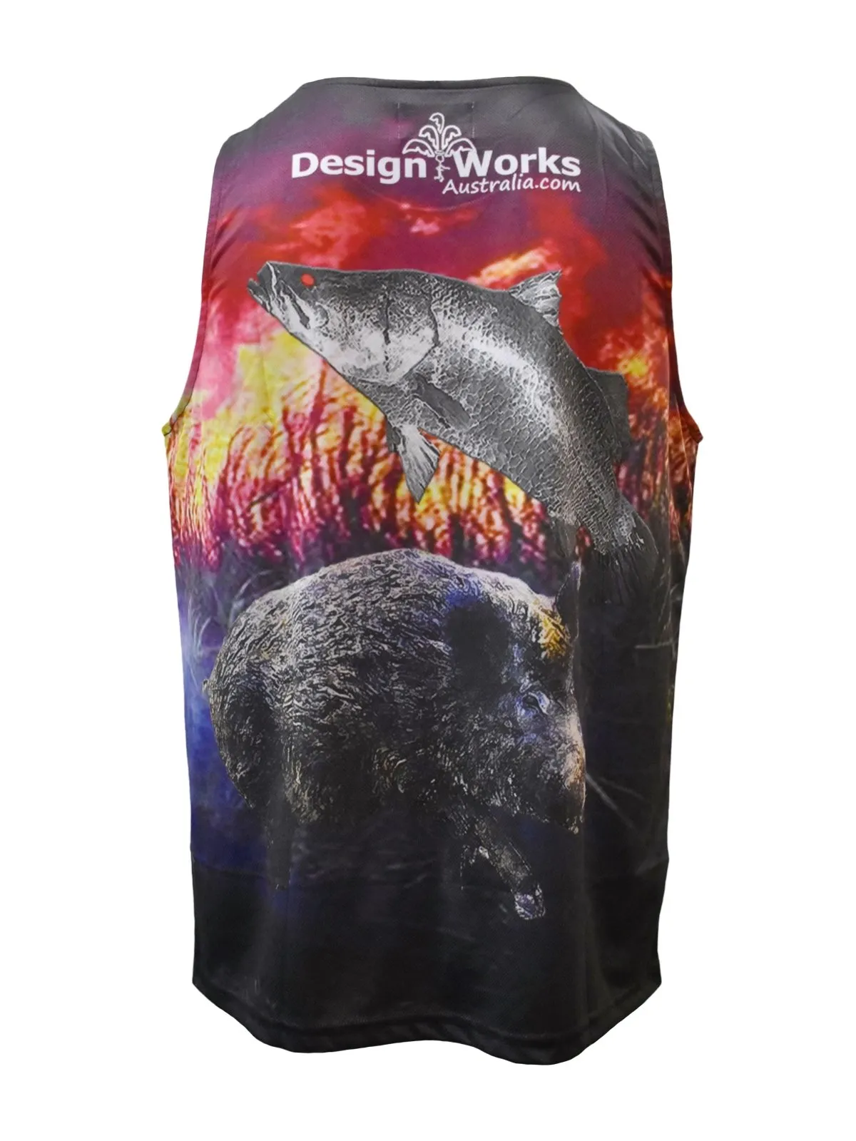 Adult UV Protective Tank Top Singlets - Cane Boar