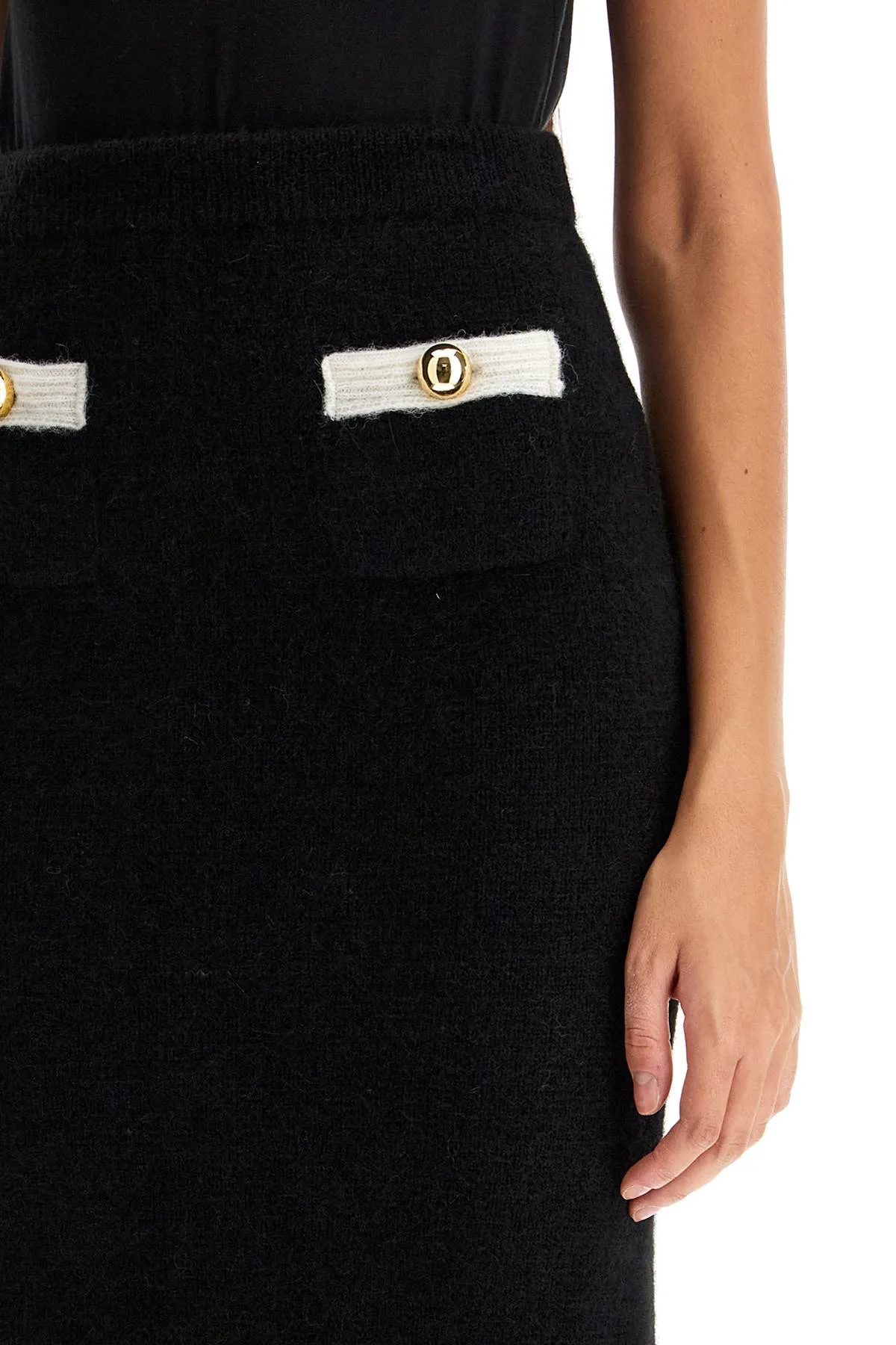 alpaca midi skirt