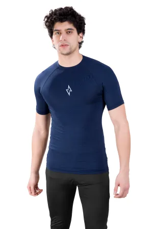 ALPHA - NAVY COMPRESSION T-SHIRT
