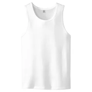 Alternative Apparel Men's White Rebel Blended Jersey Tank