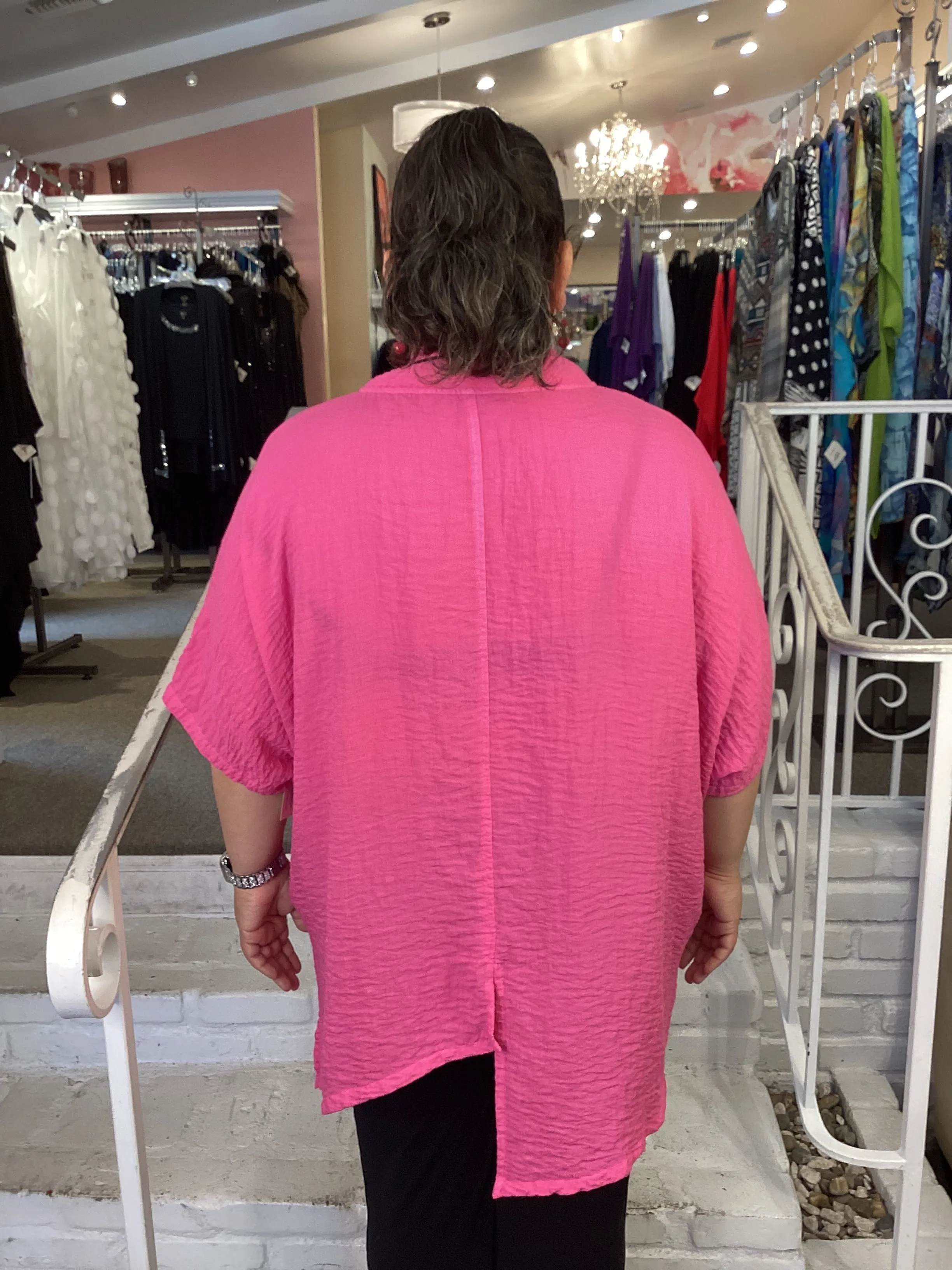 ASYM TUNIC - CHERRY