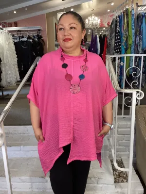 ASYM TUNIC - CHERRY
