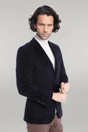 Bag Pocket Rigging Velvet Black Jacket-Wessi