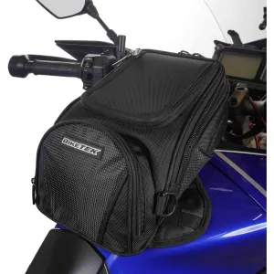 BikeTek Midi Magnetic Tank Bag With Flip Out Phone Pouch Black