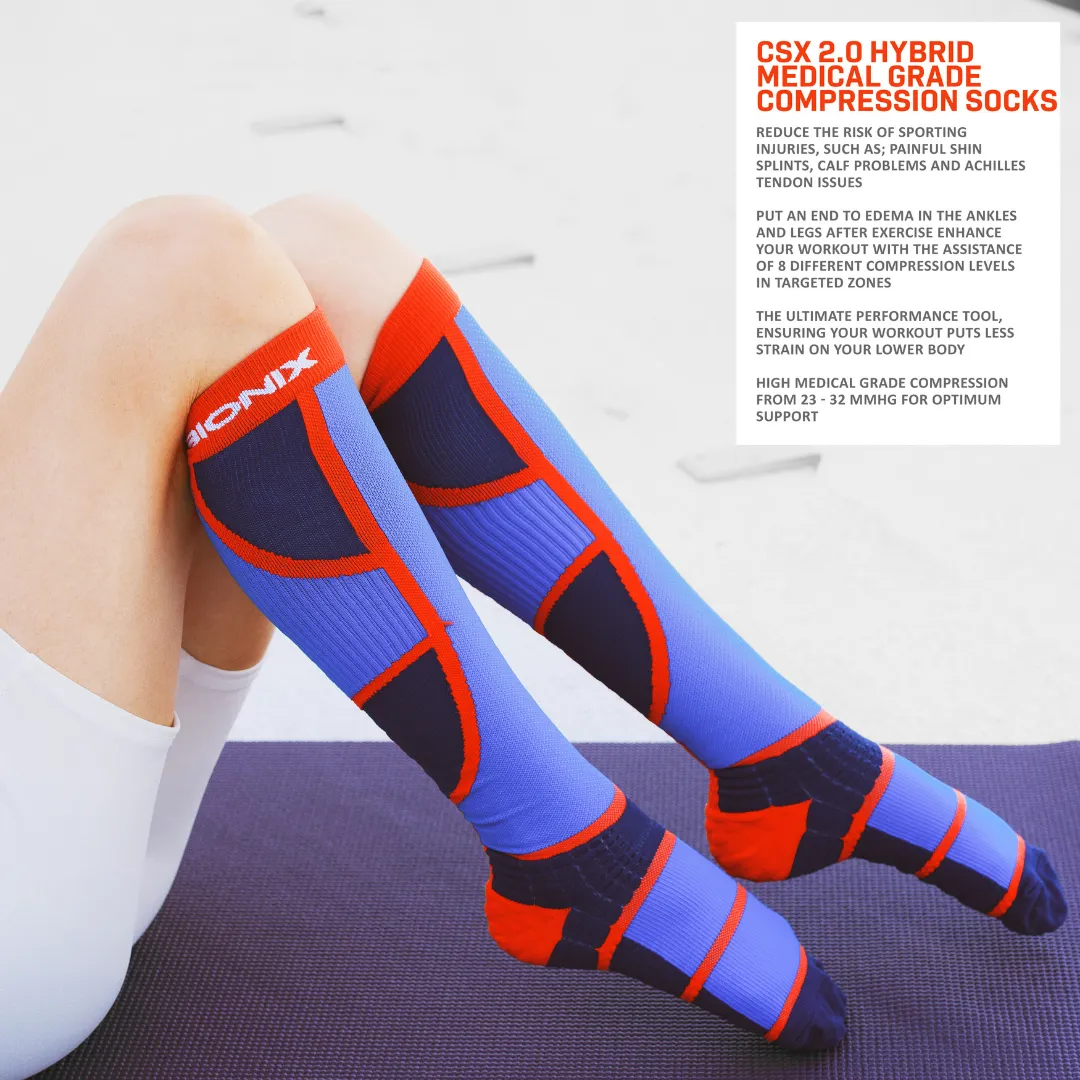 Bionix Compression Socks CSX 2.0 Hybrid Lapis