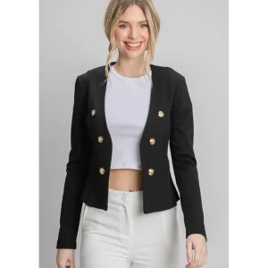 Black & Gold Blazer Jacket