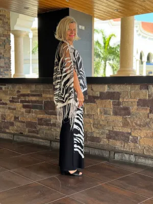 BLACK AND WHITE TIGER PALAZZO