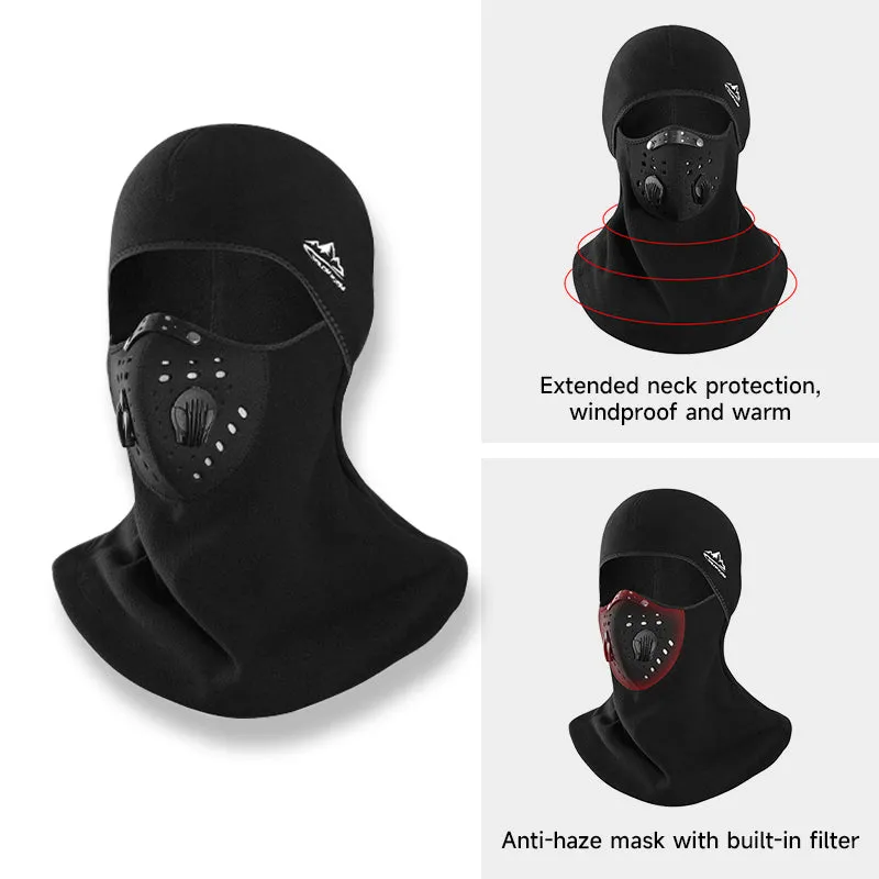 Black Filter Valve Head Mask Outdoor Motorcycle Windproof Warm