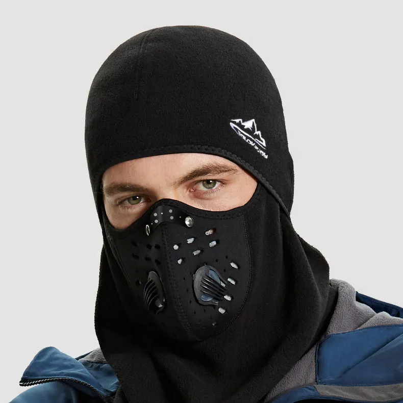 Black Filter Valve Head Mask Outdoor Motorcycle Windproof Warm