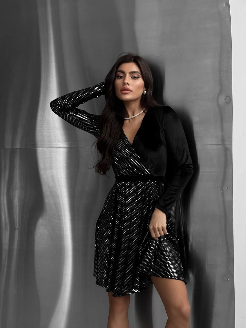 Black mini dress “Vela”