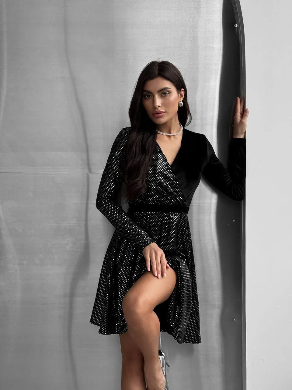 Black mini dress “Vela”