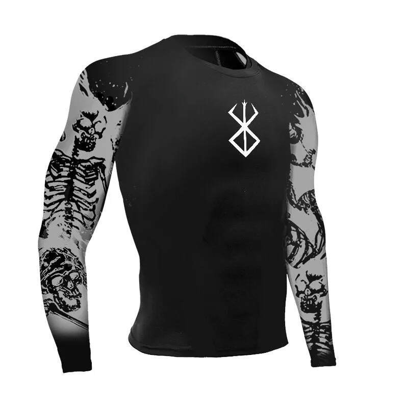 BOS COMPRESSION LONG SKULLS SLEEVE