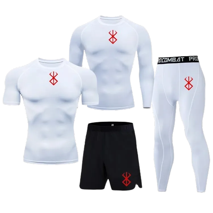BOS RED 4PCS SET RASH BUNDLE FIT