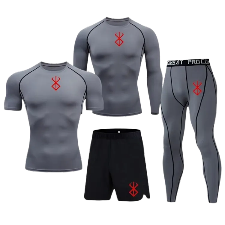 BOS RED 4PCS SET RASH BUNDLE FIT