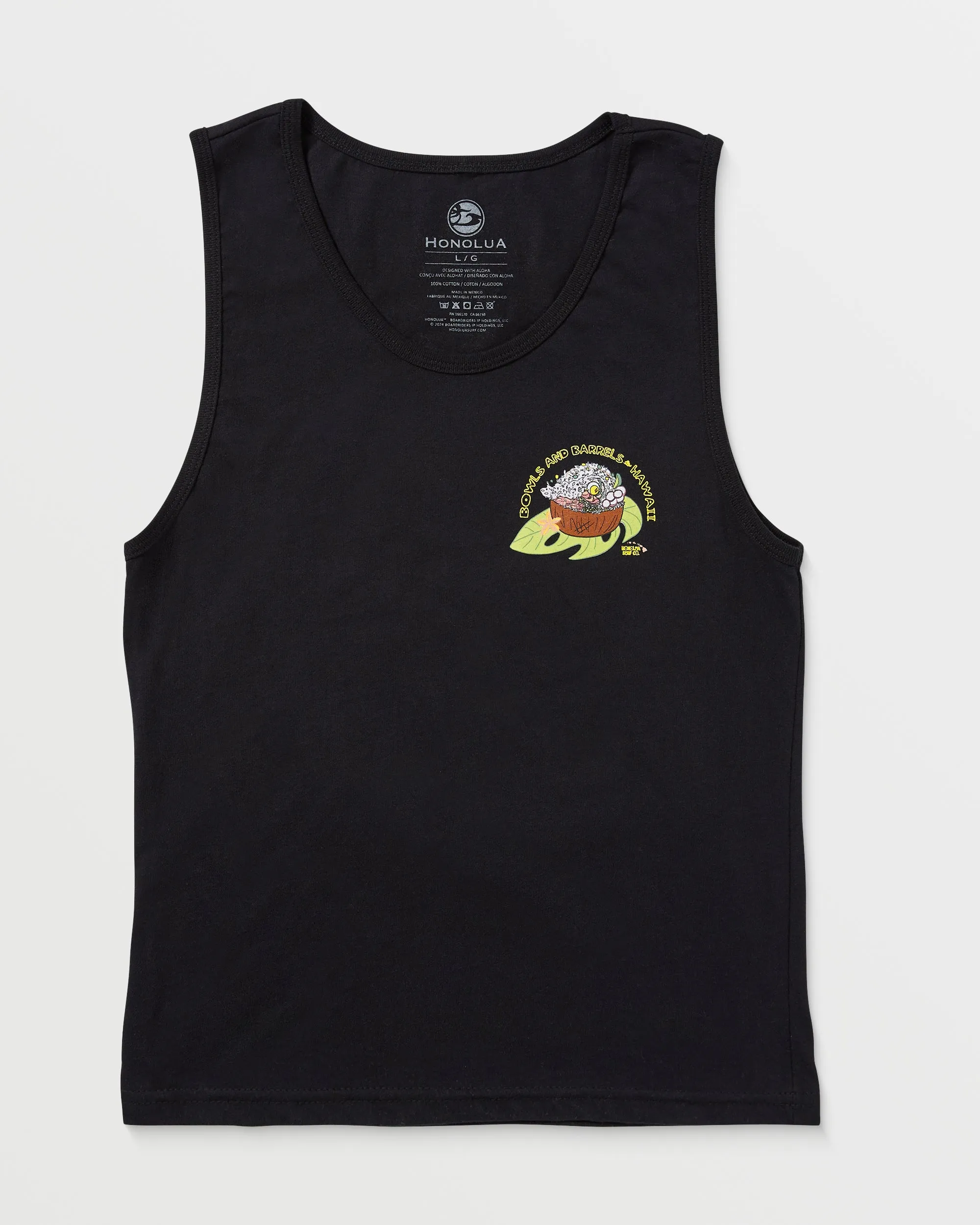 Boys Bowls And Barrels Tank - Black