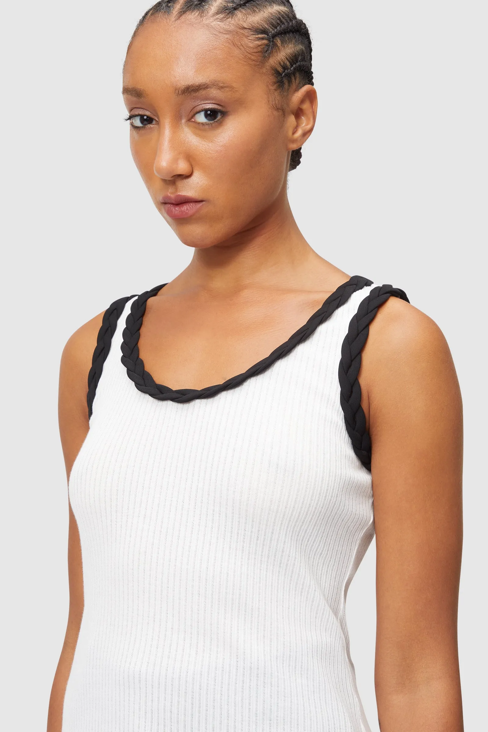 BRAID DETAIL TANK TOP