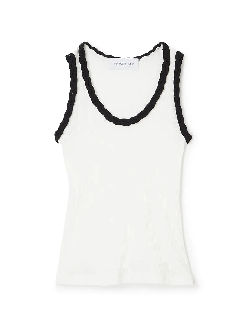 BRAID DETAIL TANK TOP