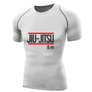 Brazilian Jiu Jitsu t-shirt Compression Rash Guard Short Sleeve