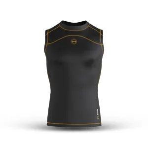 BWB Men's Orange Compression Top Sleeveless