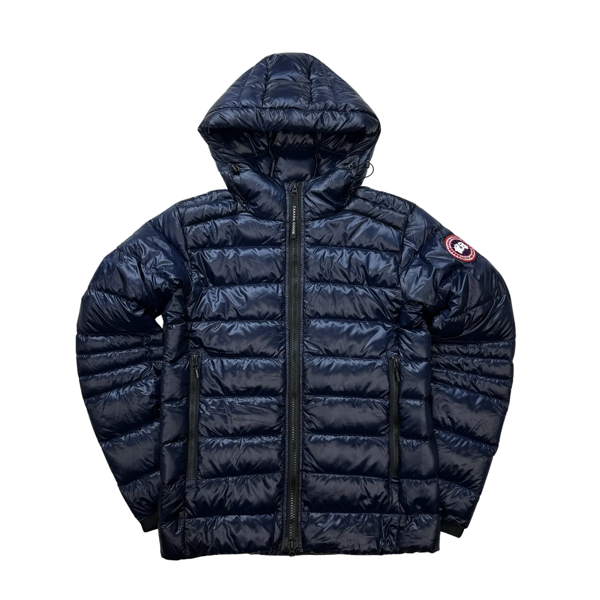 Canada Goose Navy Crofton Hoody Packable Jacket - Small