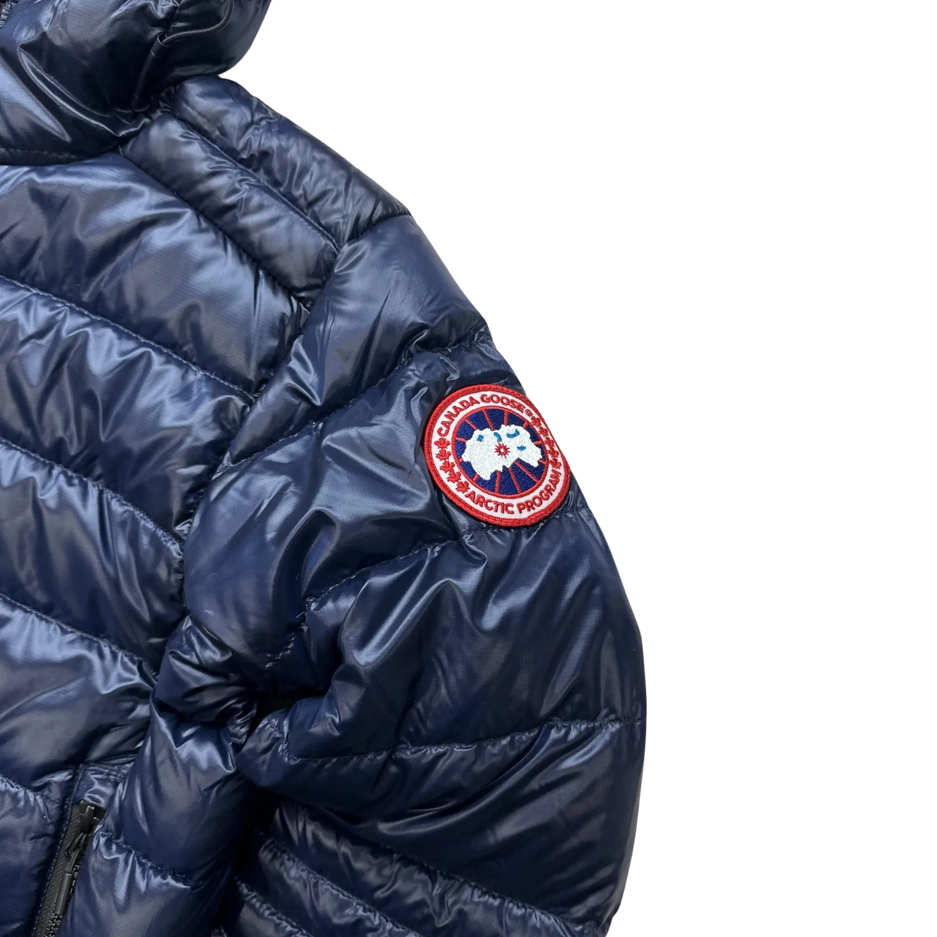 Canada Goose Navy Crofton Hoody Packable Jacket - Small