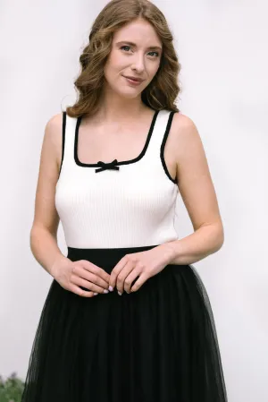 Carly Contrast Knit Tank