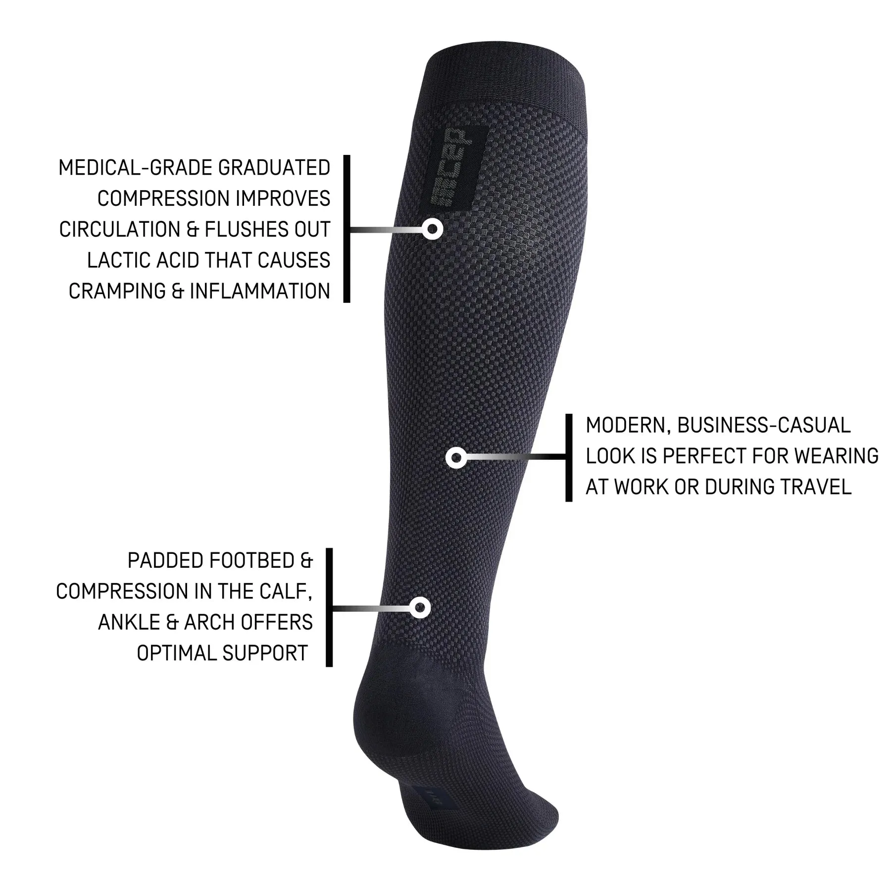 CEP | Allday Tall Compression Socks | Men's | Blue