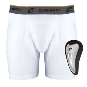 Champro Men's Compression Boxer Short with C-Flex Cup