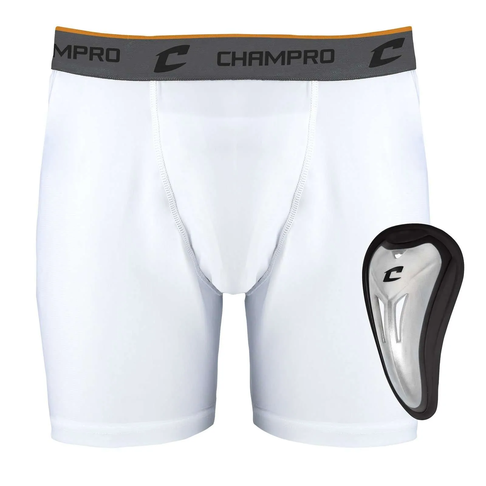 Champro Men's Compression Boxer Short with C-Flex Cup