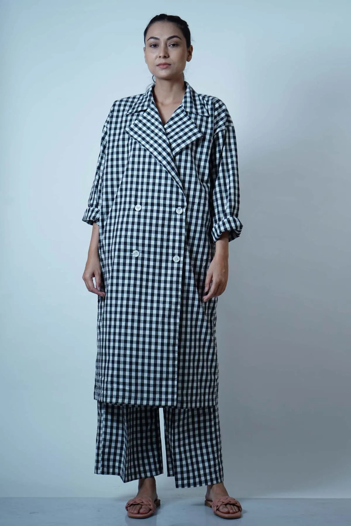 Checkered Overlay Co-ord Set