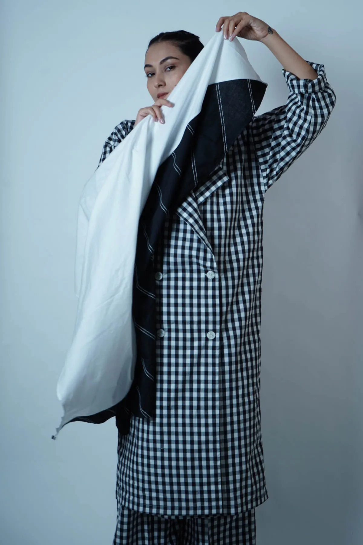 Checkered Overlay Co-ord Set