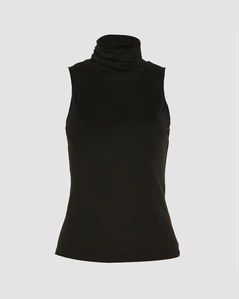 Chic Impulsion High Neck Tank Top